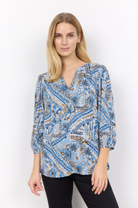 SOYA BLUE MIX BLOUSE