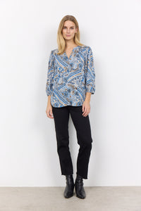 SOYA BLUE MIX BLOUSE