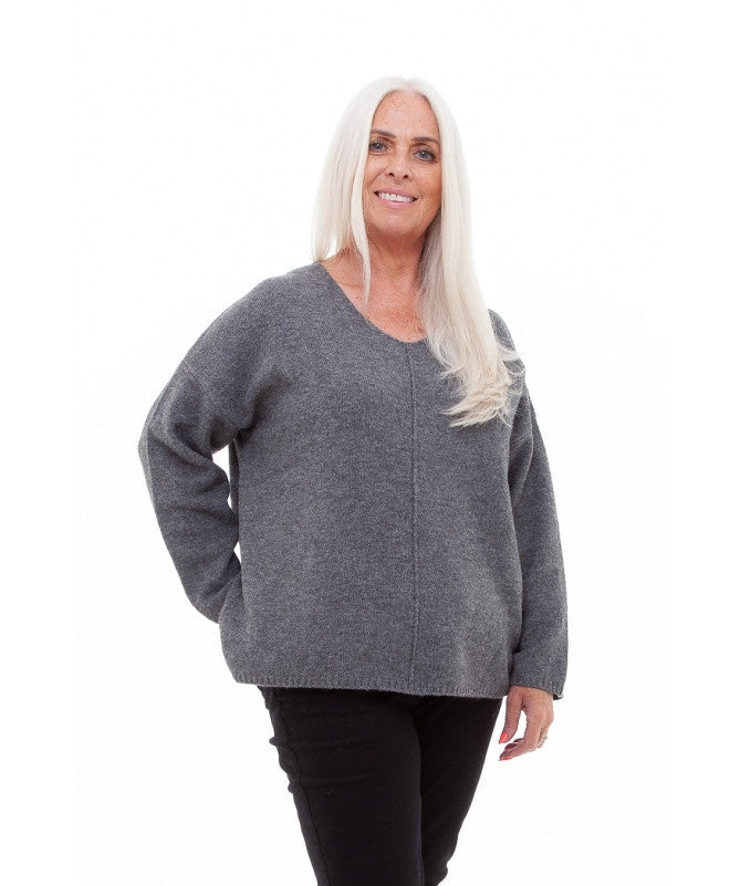 DREAMS V NECK SEAM JUMPER