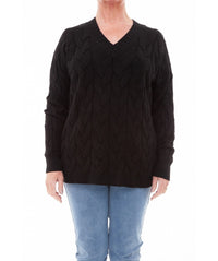 DREAMS CABLE V NECK JUMPER