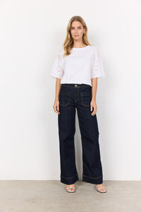 SOYA DARK WIDE LEG JEANS