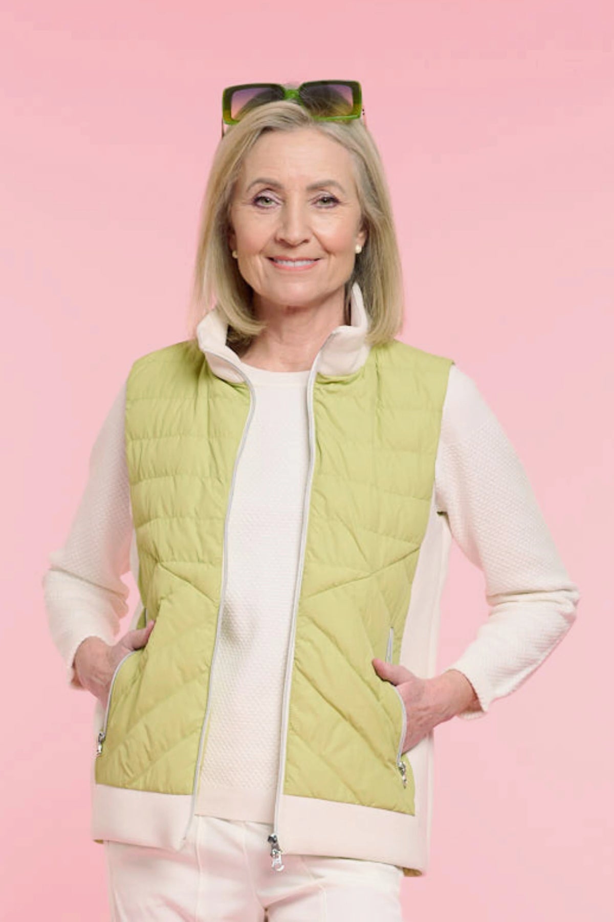 Normann Waistcoat Cream and Green