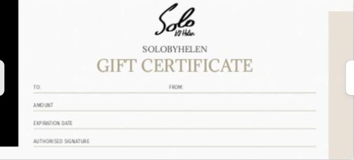 Solo by Helen Giftcard